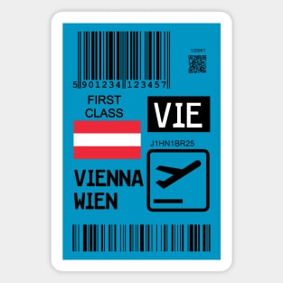 Vienna Austria travel ticket Magnet